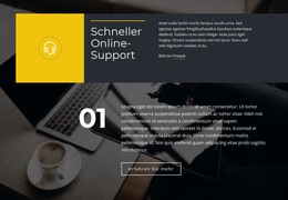 Schneller Online-Support - Premium-Website-Vorlage Für Unternehmen