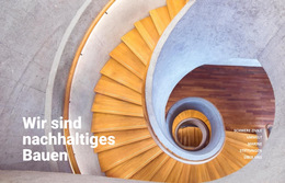 Nachhaltige Bauproben – Website-Design-Vorlage