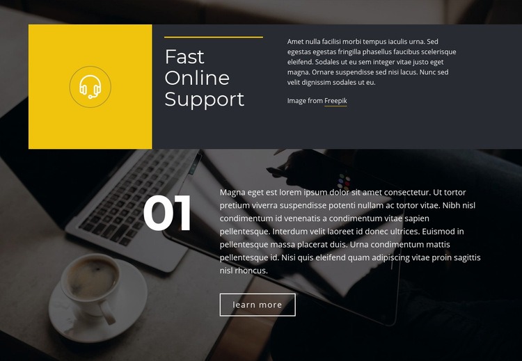 Fast Online Support Elementor Template Alternative