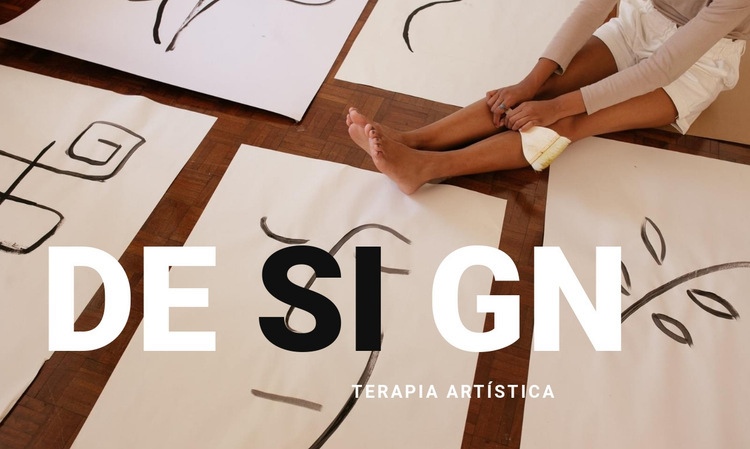 Diseño y arteterapia Maqueta de sitio web