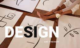 Design And Art Therapy - One Page Template