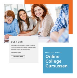 College Cursussen - Eenvoudige Landingspagina