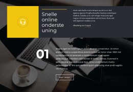 Snelle Online Ondersteuning Eenvoudige CSS-Sjabloon