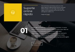 Suporte Online Rápido - Melhor Design De Site