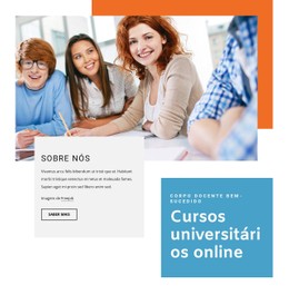 Cursos Universitários Modelo De Código Aberto