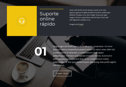 Suporte Online Rápido - Modelo HTML Gratuito