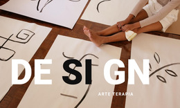 Design E Arte-Terapia - Modelo De Site Gratuito