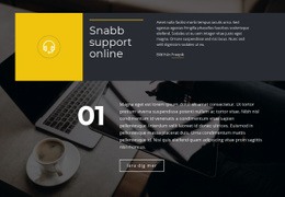 Snabb Support Online - Gratis HTML-Mall