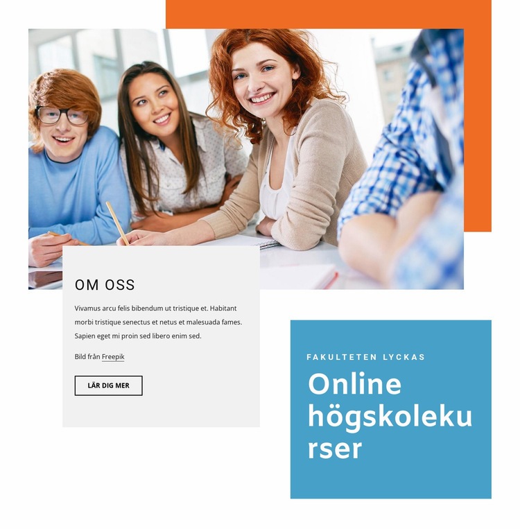 Högskolekurser WordPress -tema