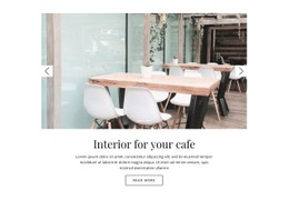 HTML5 Responsive For Interior For Your Cafe