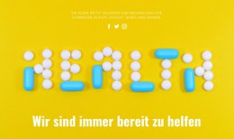 Website-Seite Für Gesundheit Und Schönheit