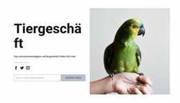Vogelfutter HTML-Vorlage