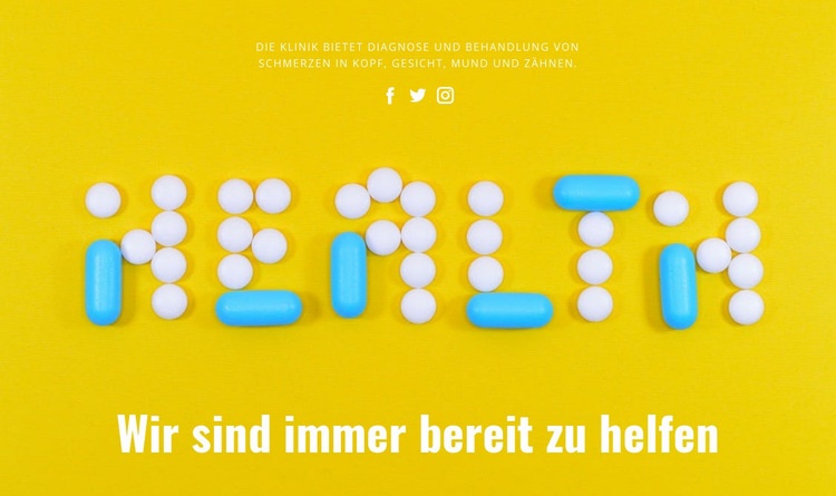 Gesundheit und Schönheit Website design