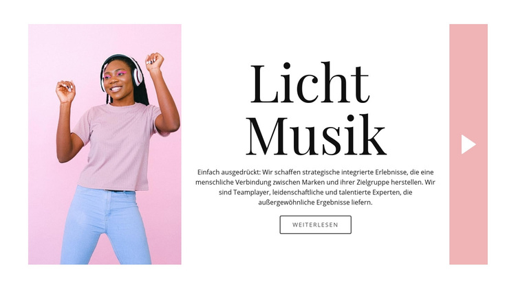 Leichter Stil in der Musik WordPress-Theme