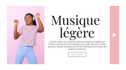 Style Léger En Musique - Modèle De Page HTML