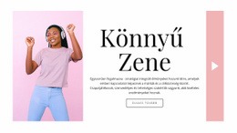 Könnyű Stílus A Zenében - Weboldal Sablon