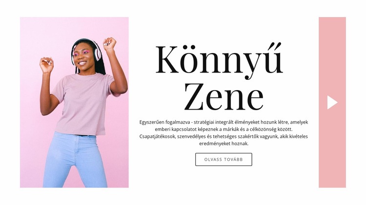 Könnyű stílus a zenében WordPress Téma