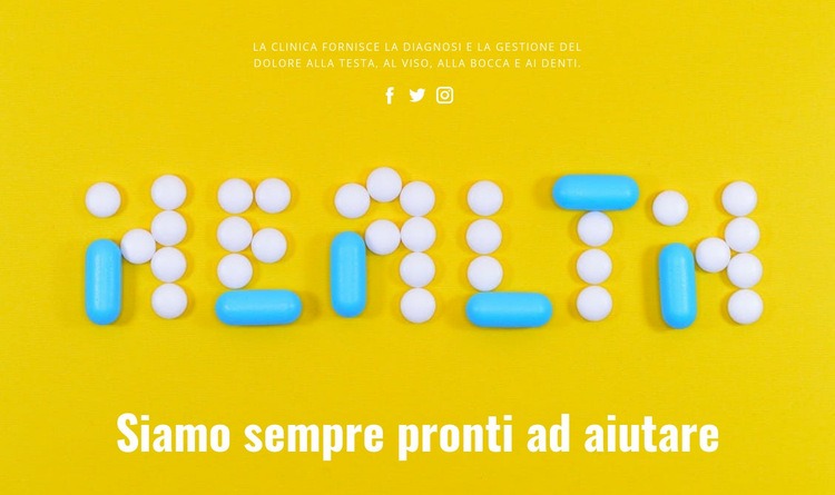 Salute e bellezza Modelli di Website Builder