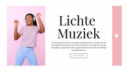 Paginabuilder Voor Lichte Stijl In Muziek