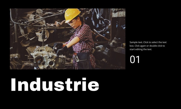 Industrieel bedrijf Website mockup