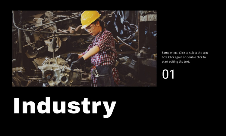 Industrial company One Page Template