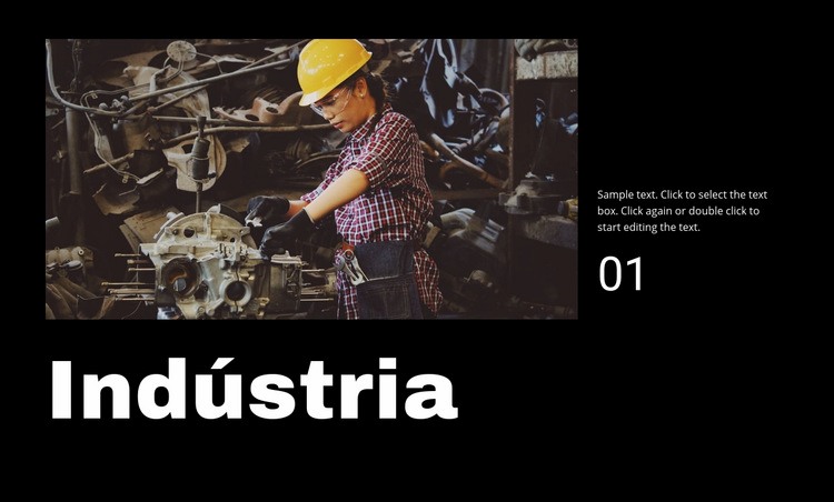 Empresa industrial Construtor de sites HTML