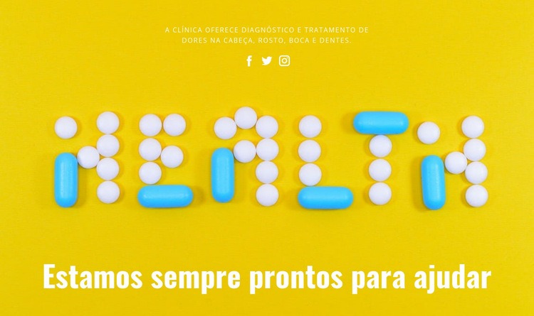 Saúde e beleza Design do site