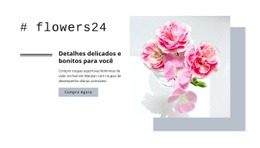 Detalhes Delicados E Bonitos Modelo Responsivo HTML5