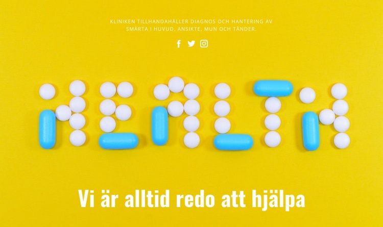 Hälsa och skönhet Hemsidedesign