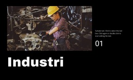 Industriföretag - Enkel Webbplatsmall