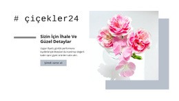 İhale Ve Güzel Detaylar Için Çok Amaçlı Tek Sayfalık Şablon