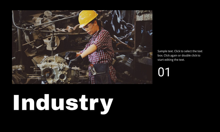 Industrial company Website Mockup