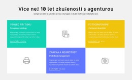 10 Let Zkušeností S Designem Šablona HTML CSS Responzivní