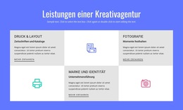 Website-Inspiration Für Kreative Werbeagentur Dienstleistungen