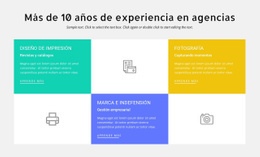 10 Años De Experiencia En Diseño - HTML5 Website Builder