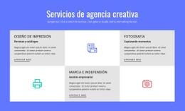 Servicios De Agencia De Publicidad Creativa - Design HTML Page Online