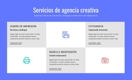 Servicios De Agencia De Publicidad Creativa - Maqueta De Sitio Web Personalizada