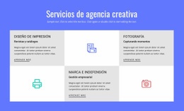 Servicios De Agencia De Publicidad Creativa - Página De Destino Multipropósito