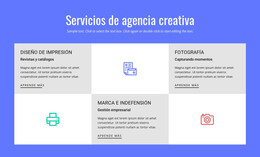 Servicios De Agencia De Publicidad Creativa: Código De Plantilla HTML