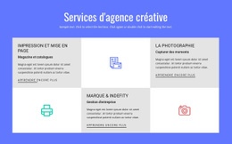 Créateur De Site Web Exclusif Pour Services D'Agence De Publicité Créative