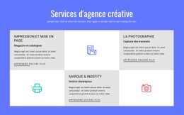 Services D'Agence De Publicité Créative – Modèle Gratuit
