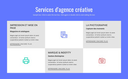 Inspiration De Site Web Pour Services D'Agence De Publicité Créative