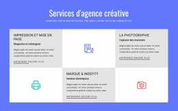 Modèle D'Une Page Le Plus Créatif Pour Services D'Agence De Publicité Créative