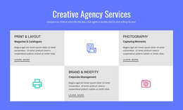 Creative Advertising Agency Services - HTML Template Code