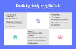 Kreatív Reklámügynökségi Szolgáltatások Ingyenes Sablon