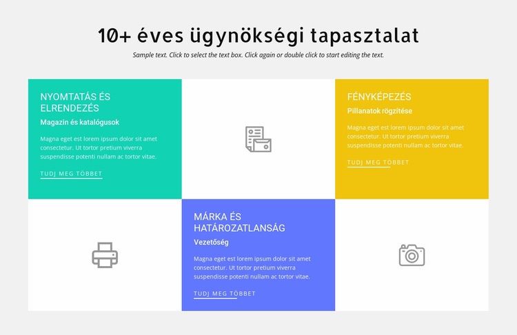 10 éves tervezési tapasztalat HTML Sablon