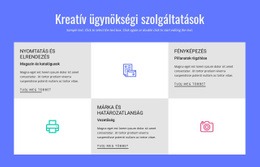 Kreatív Reklámügynökségi Szolgáltatások – Ingyenes Sablon