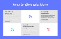 Kreatív Reklámügynökségi Szolgáltatások – Kreatív Többcélú WordPress-Téma