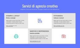 Generatore Di Siti Web Esclusivo Per Servizi Di Agenzia Pubblicitaria Creativa