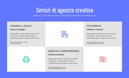 Ispirazione Del Sito Web Per Servizi Di Agenzia Pubblicitaria Creativa